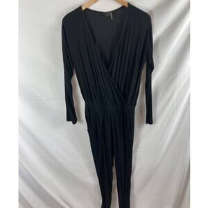Caribbean Queen Long Sleeve V Neck Jumpsuit Size Medium